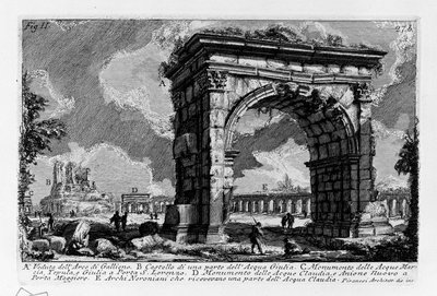Arch of Gallienus by Giovanni Battista Piranesi